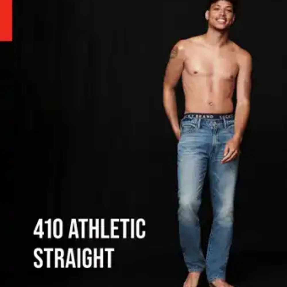 Lucky Brand Men's 410 Athletic Straight Leg Jeans Size 34